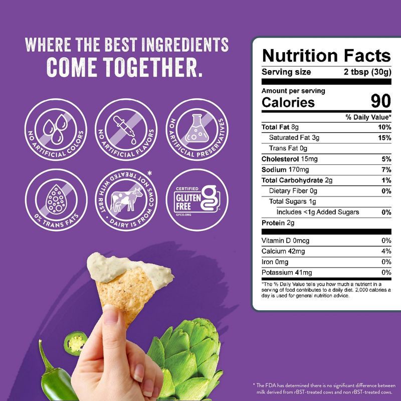 slide 3 of 6, La Terra Fina Artichoke Jalapeno Dip - 10oz, 10 oz