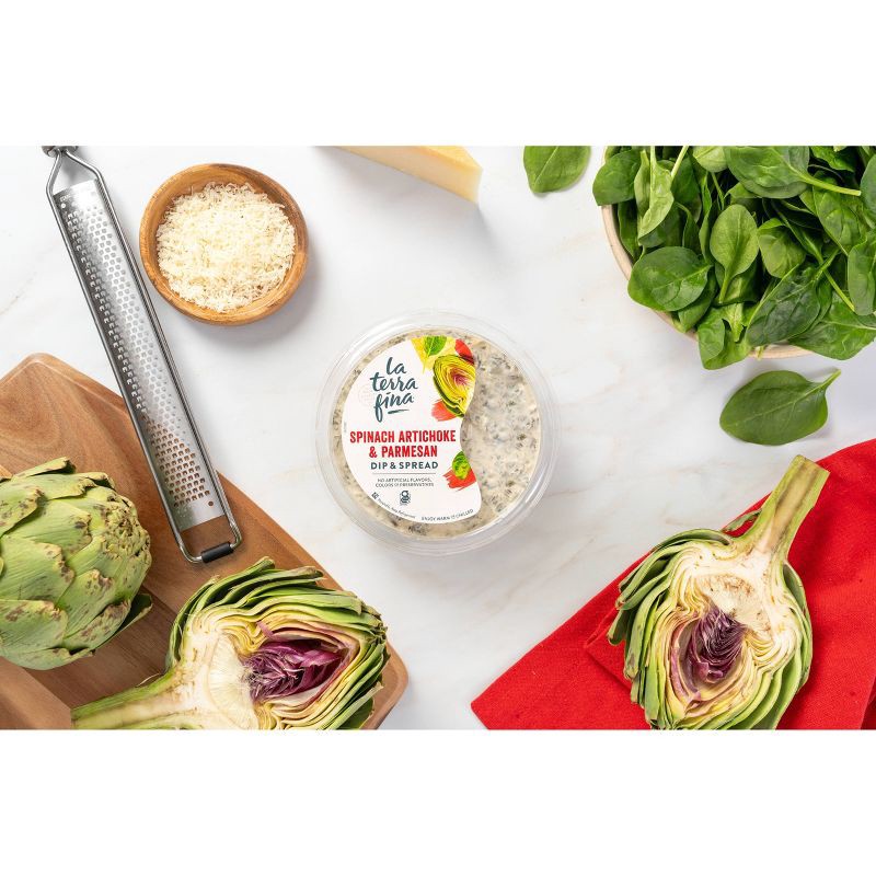 slide 5 of 6, La Terra Fina Spinach Artichoke & Parmesan Dip - 10oz, 10 oz