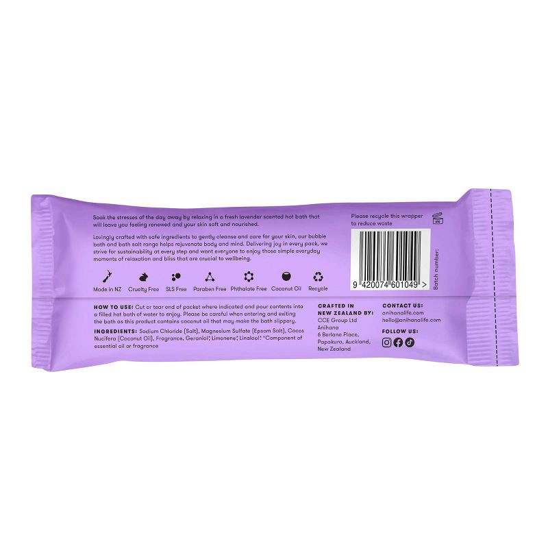 slide 4 of 6, anihana Bath Salt - Lavender, 1 ct