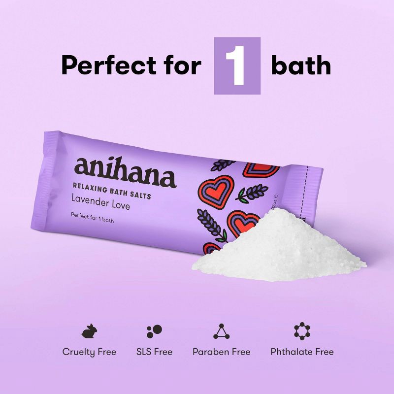 slide 5 of 6, anihana Bath Salt - Lavender, 1 ct