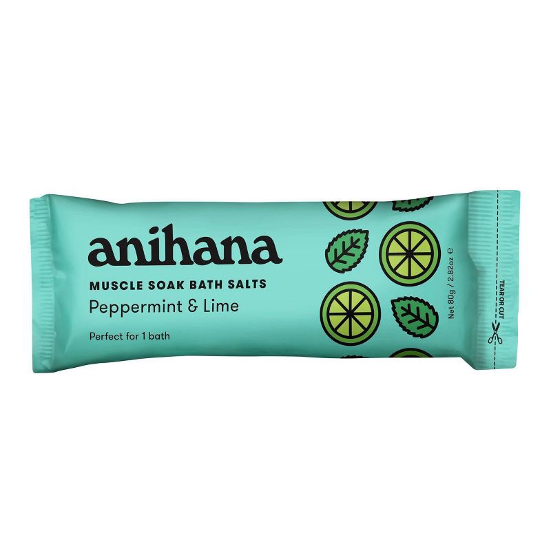 slide 2 of 6, anihana Bath Salt - Peppermint & Lime, 1 ct