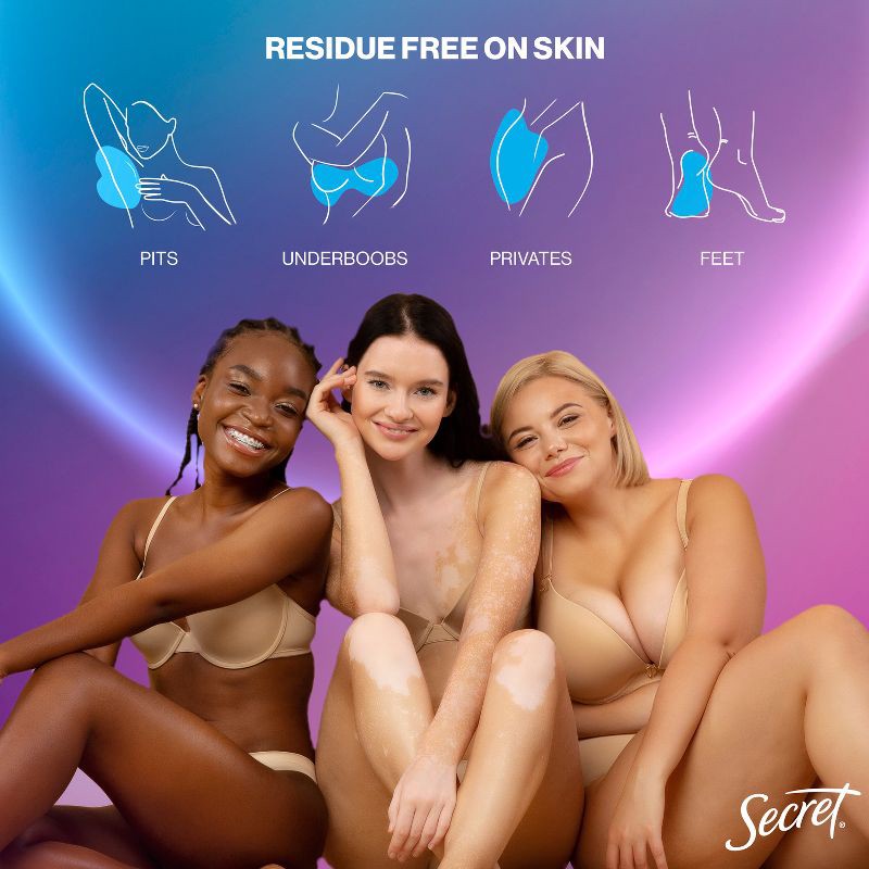 slide 10 of 12, Secret Whole Body Aluminum-Free Mini Deodorant - Travel Size - Peach & Vanilla - 0.5oz, 0.5 oz