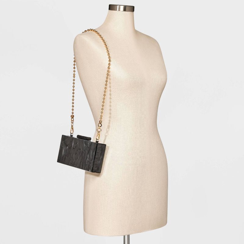 slide 2 of 5, Ball Chain Shoulder Handbag Strap - A New Day™ Gold: Purse Chain Accessory, Lobster Claw Clasp, Iron & Zinc Alloy, 33.5" Length, 1 ct
