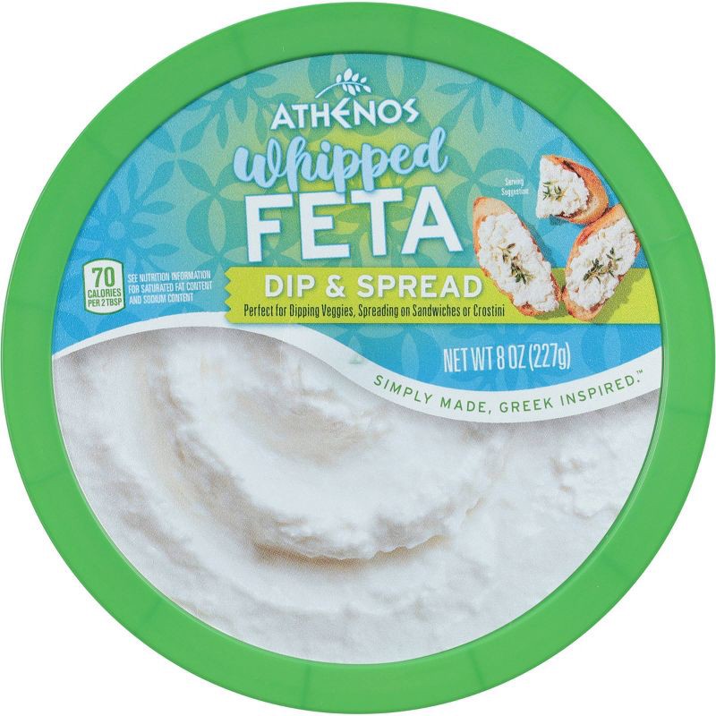 slide 1 of 8, Athenos Whipped Feta Cheese Dip & Spread - 8oz, 8 oz