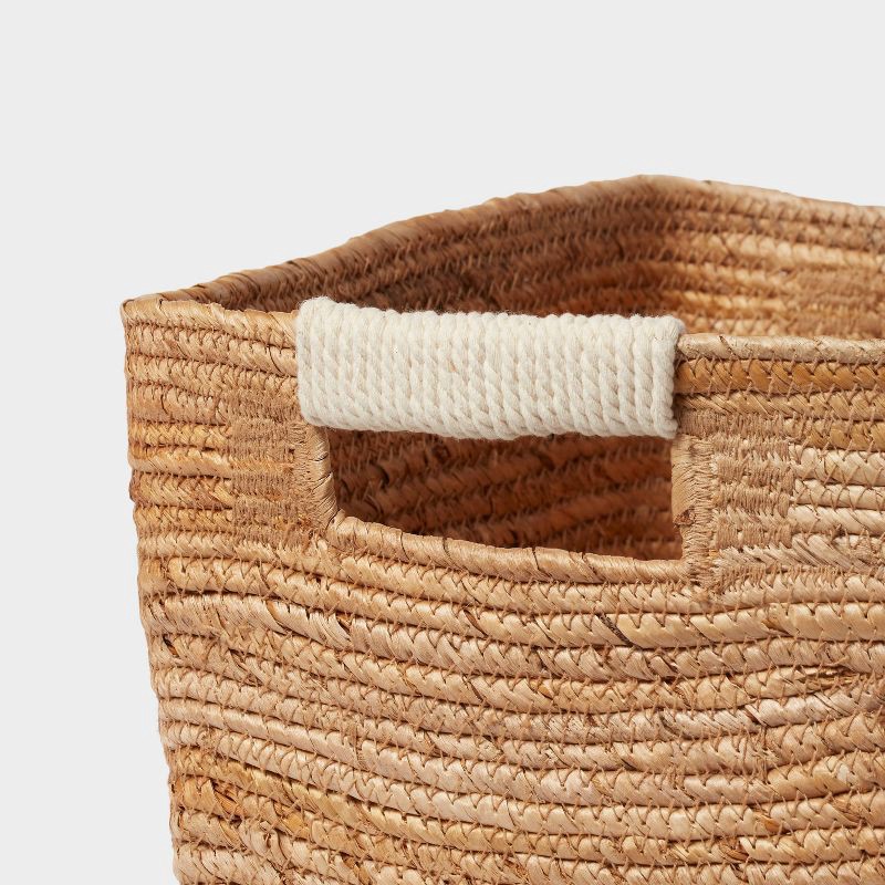 slide 3 of 4, Woven Rectangular Banana Sewing Basket - Brightroom™, 1 ct