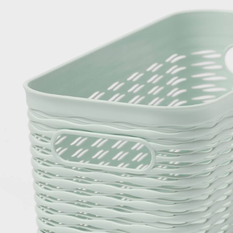 slide 3 of 5, 3pk Wave Assorted Decorative Basket Mint Green 5L Narrow 2c - Brightroom™, 3 ct, 5 liter