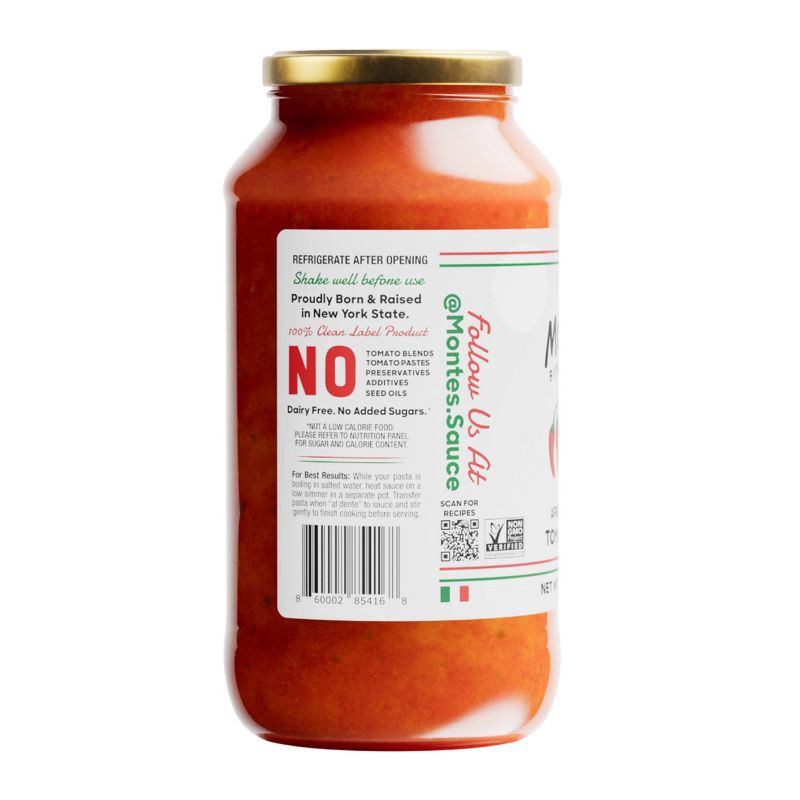 slide 2 of 9, Monte's Spicy Tomato Sauce - 24oz, 24 oz