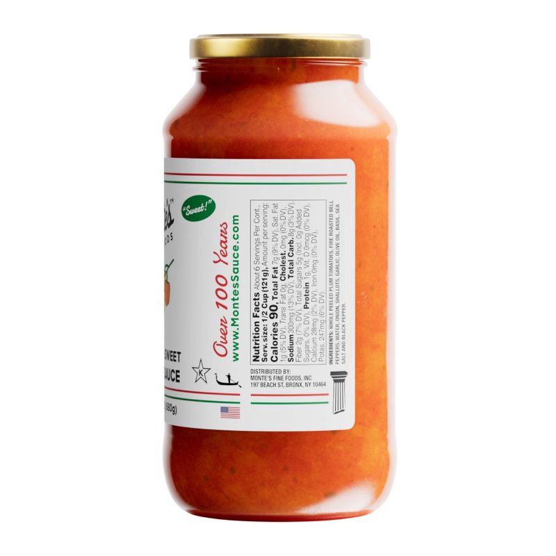 slide 3 of 9, Monte's Sweet Pepper & Tomato Sauce - 24oz, 24 oz