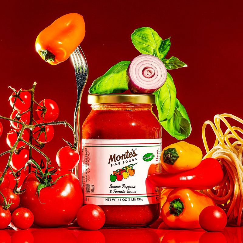 slide 6 of 9, Monte's Sweet Pepper & Tomato Sauce - 24oz, 24 oz