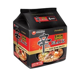 NongShim American Shin Ramyun Black Noodle Soup - 18.3oz/4ct