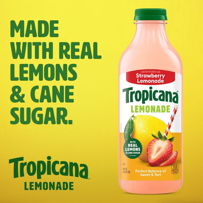 slide 2 of 8, Tropicana Strawberry Lemonade - 46 fl oz, 46 fl oz