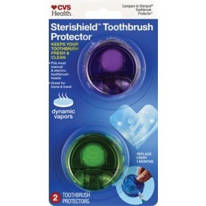 slide 1 of 1, CVS Health Sterishield Toothbrush Protector, 2 Count, 2 ct