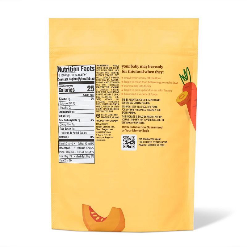 slide 2 of 4, Pumpkin & Carrot Baby Food - 1.48oz - Good & Gather™, 1.48 oz