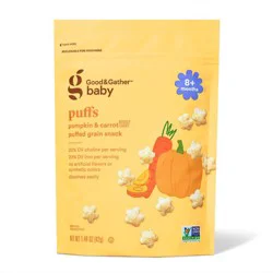 Pumpkin & Carrot Baby Food - 1.48oz - Good & Gather™: Bag, Ready to Eat, Age 8 Months and Up