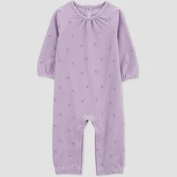 Carter's Just One You®️ Baby Girls' Floral Jumpsuit - Purple 12M