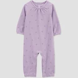 Carter's Just One You®️ Baby Girls' Floral Jumpsuit - Purple 12M