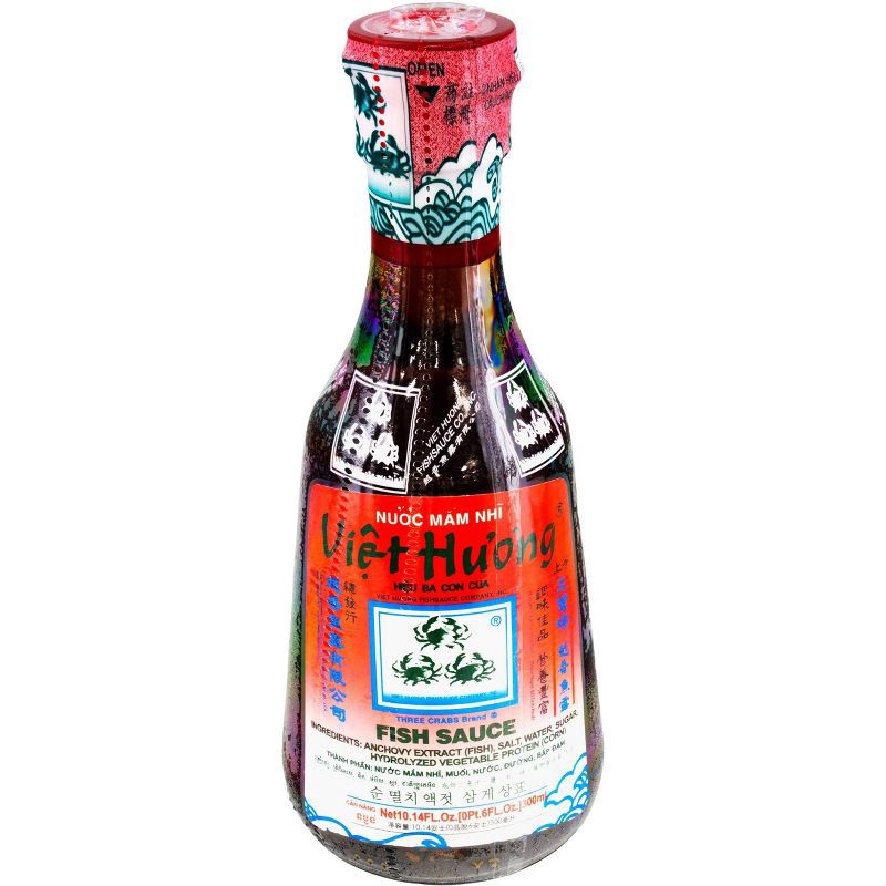 slide 1 of 4, Three Crabs Fish Sauce - 14 fl oz, 14 fl oz