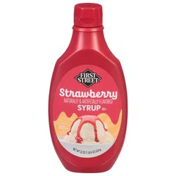 First Street Strawberry Flavored Syrup