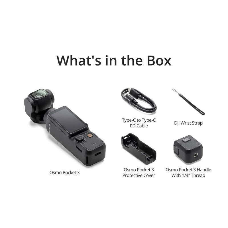 slide 7 of 9, DJI Pocket 3 4K Handheld Camera, 1 ct