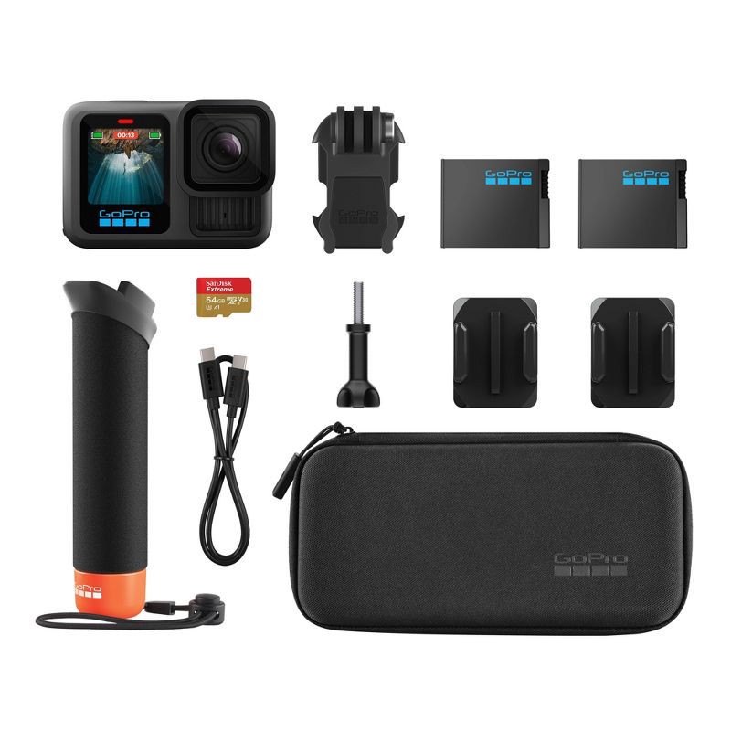 slide 2 of 7, GoPro HERO13 Accessory Bundle: Wi-Fi Digital Camera, USB-C Connection, 5.3K Video, 1 ct