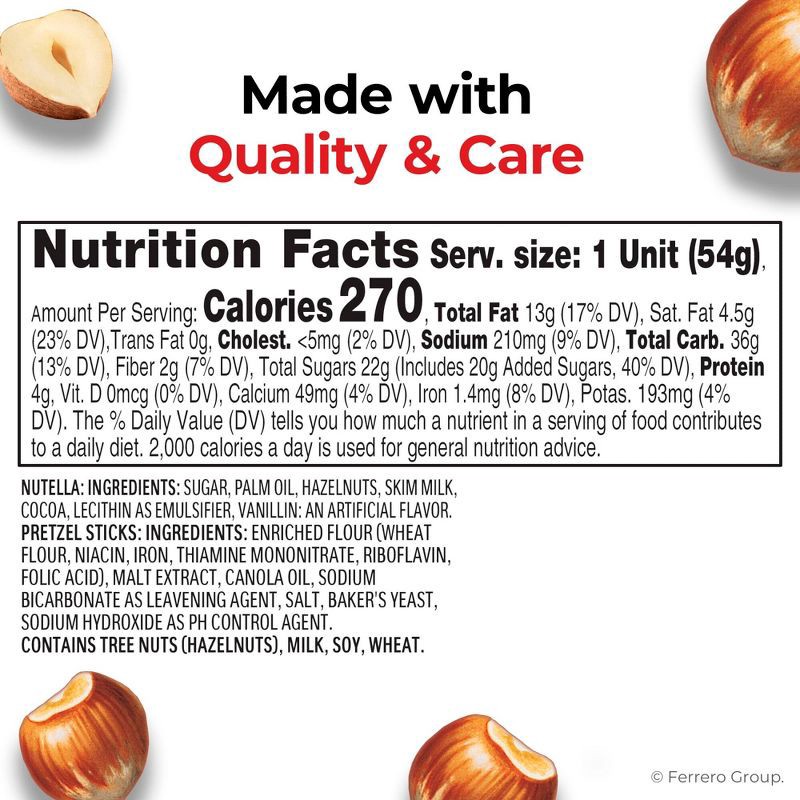 slide 2 of 10, Nutella and Go! Hazelnut Spread with Pretzel Sticks - 19oz/10ct, 10 ct; 19 oz