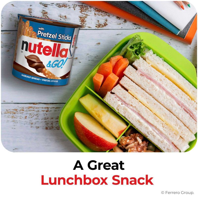 slide 7 of 10, Nutella and Go! Hazelnut Spread with Pretzel Sticks - 19oz/10ct, 10 ct; 19 oz