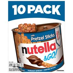 Nutella and Go! Hazelnut Spread with Pretzel Sticks - 19oz/10ct