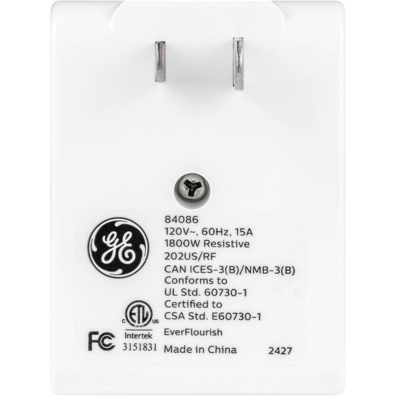 slide 4 of 7, General Electric GE Indoor Lighting Control On/Off Remote Snowman: 1 Year Warranty, PET Material, Remote Control Switch, White, 1 ct