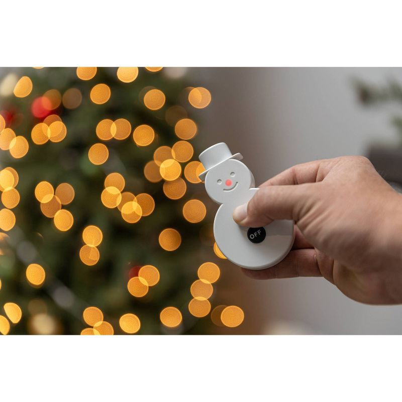 slide 6 of 7, General Electric GE Indoor Lighting Control On/Off Remote Snowman: 1 Year Warranty, PET Material, Remote Control Switch, White, 1 ct