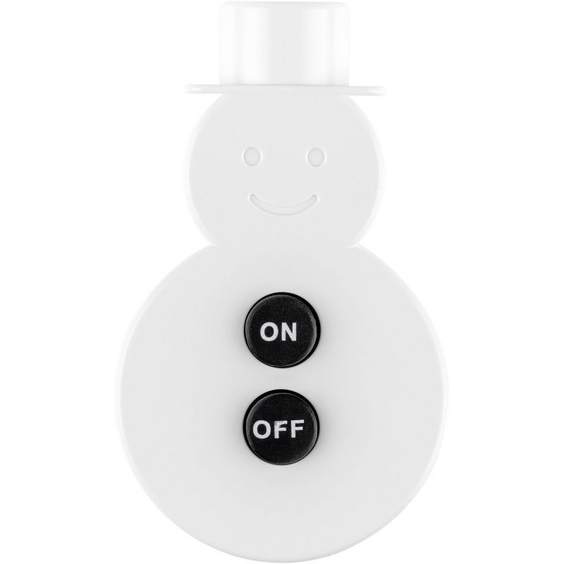 slide 1 of 7, General Electric GE Indoor Lighting Control On/Off Remote Snowman: 1 Year Warranty, PET Material, Remote Control Switch, White, 1 ct