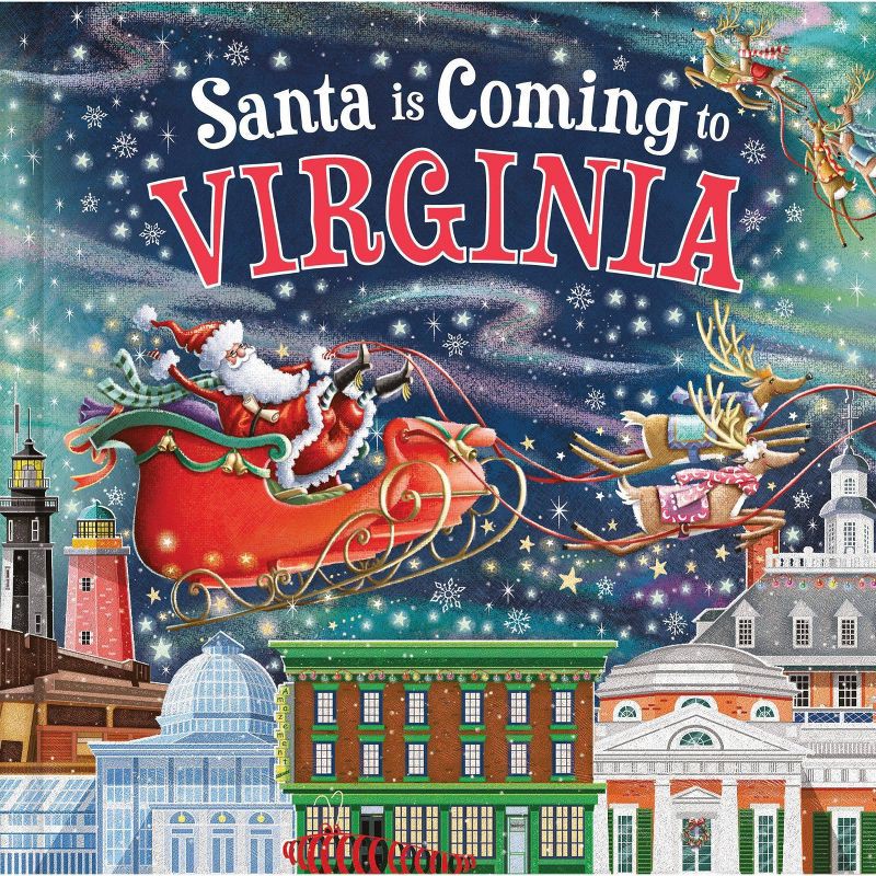 slide 1 of 3, Sourcebooks Santa is Coming to Virginia - by Steve Smallman (Hardcover), 1 ct