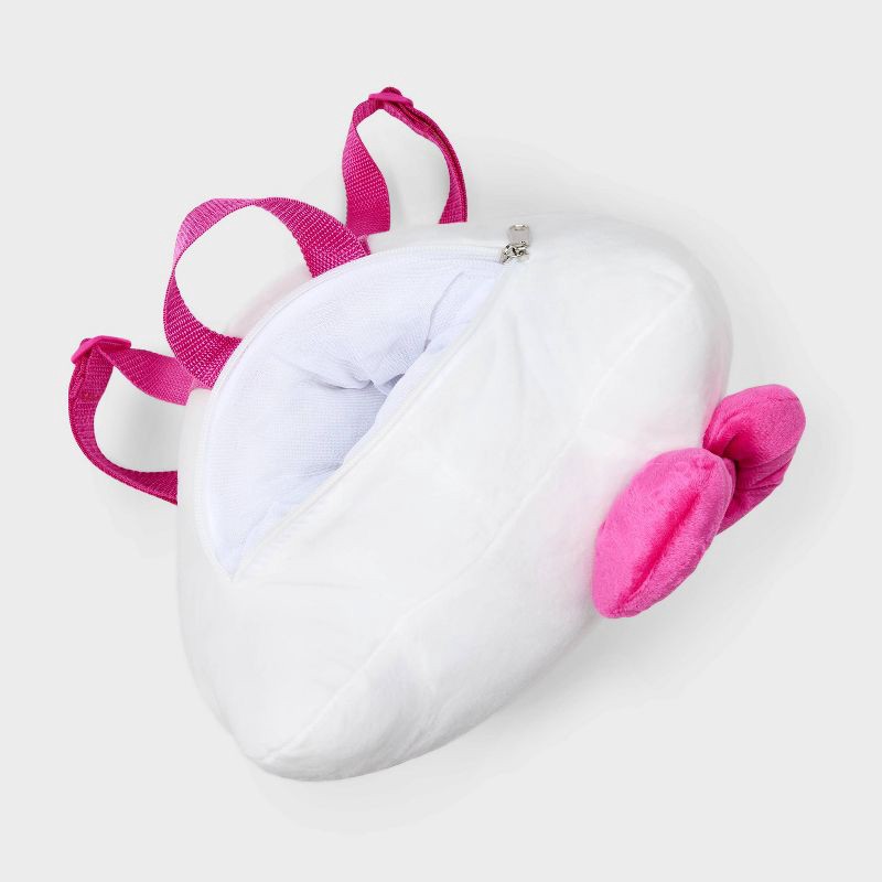 slide 3 of 4, Girls' Hello Kitty 14" Plush Backpack - Pink/White, 1 ct