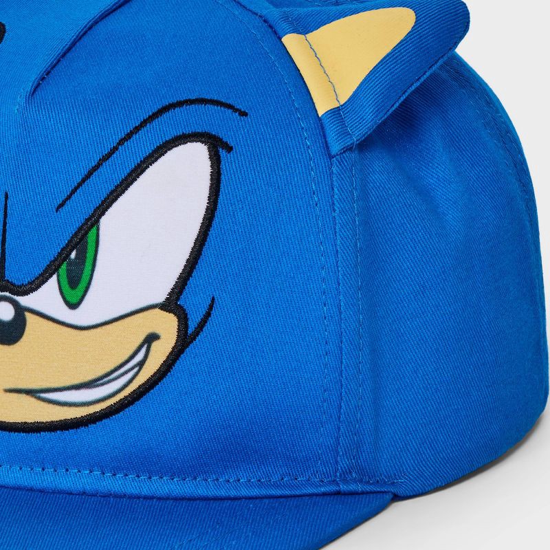 slide 3 of 3, Boys' Sonic the Hedgehog Hat - Blue, 1 ct