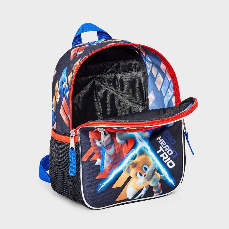 slide 3 of 4, Boys' Sonic the Hedgehog 11" Backpack - Black, 1 ct