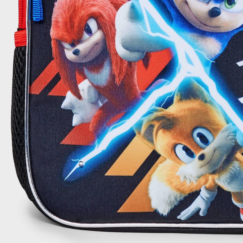 slide 4 of 4, Boys' Sonic the Hedgehog 11" Backpack - Black, 1 ct