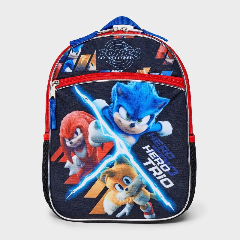 slide 1 of 4, Boys' Sonic the Hedgehog 11" Backpack - Black, 1 ct