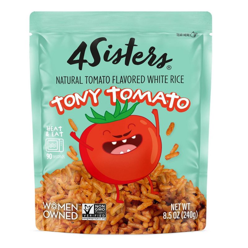 slide 2 of 10, 4Sisters Italian White Rice Kid's Pouch Tony Tomato - 8.5oz, 8.5 oz