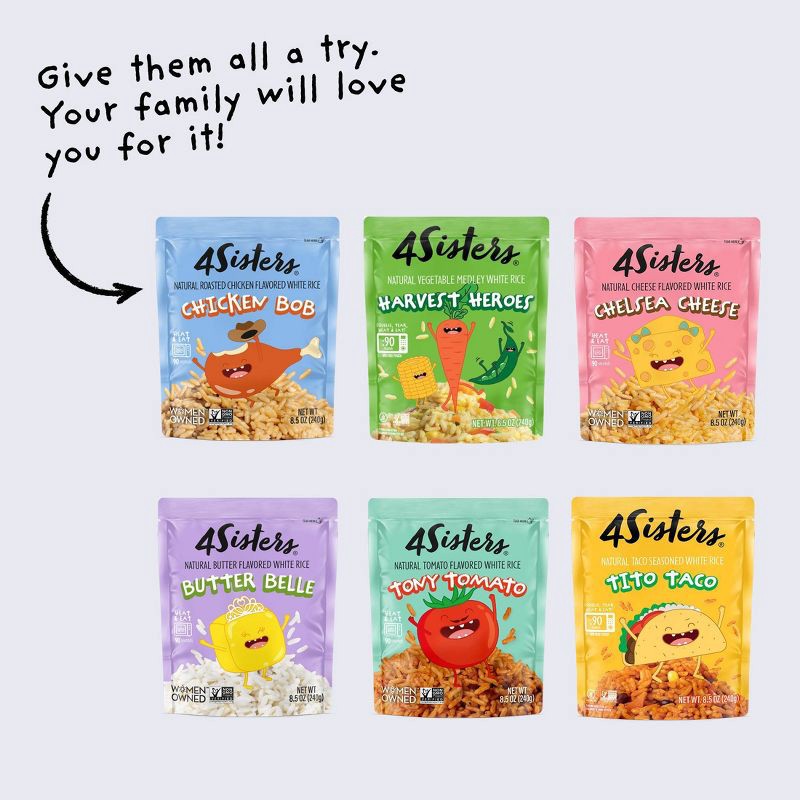 slide 10 of 10, 4Sisters Italian White Rice Kid's Pouch Tony Tomato - 8.5oz, 8.5 oz