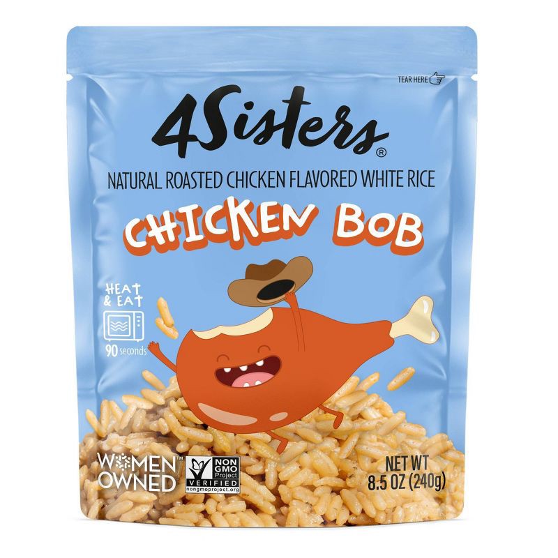 slide 1 of 10, 4Sisters Roasted Chicken White Rice Kid's Pouch Chicken Bob - 8.5oz, 8.5 oz