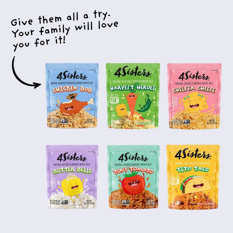 slide 10 of 10, 4Sisters Roasted Chicken White Rice Kid's Pouch Chicken Bob - 8.5oz, 8.5 oz