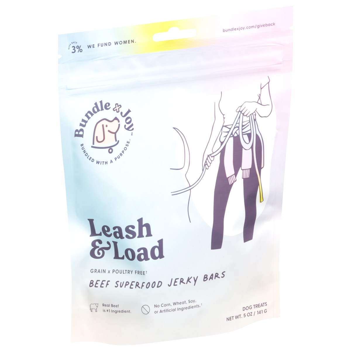 slide 7 of 14, Bundle Of Joy - Leash&Load Dog Superfood Beef Jerky Bar, 5 oz