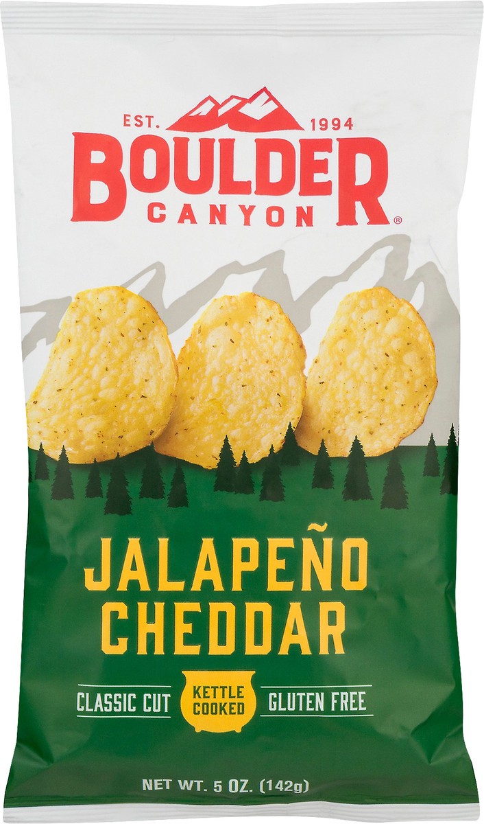 slide 5 of 13, Boulder Canyon Classic Cut Jalapeno Cheddar Potato Chips 5 oz, 5 oz