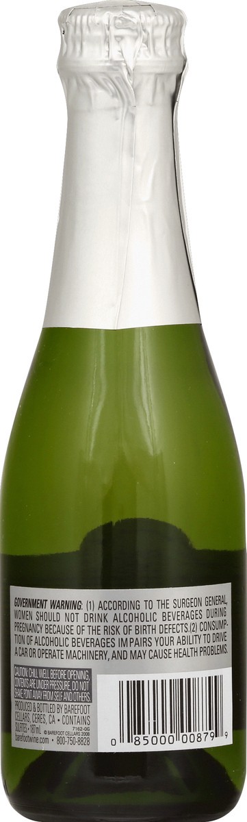 slide 6 of 6, Barefoot Champagne, Sparkling, Brut Cuvee, California, 187 ml