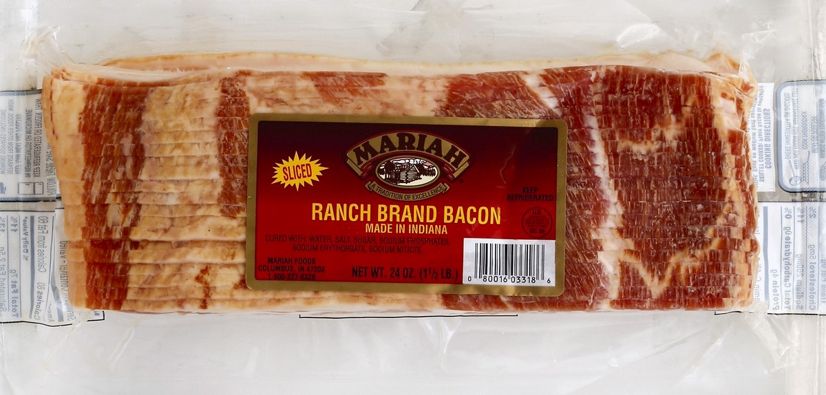 slide 2 of 5, Mariah Brand Bacon, 24 oz