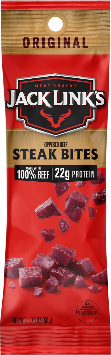 slide 2 of 3, Jack Link's Beef Steak Bites, Original, Kippered, 1.75 oz