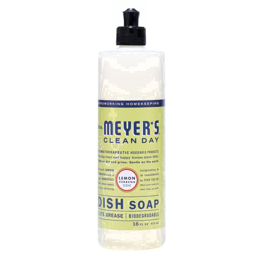 slide 35 of 53, Mrs. Meyer's Clean Day Lemon Verbena Liquid Dish Soap - 16 fl oz, 16 fl oz