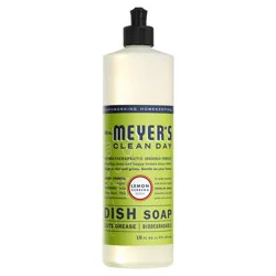 Mrs. Meyer's Clean Day Liquid Dish Soap, Lemon Verbena Scent, 16 Ounce Bottle
