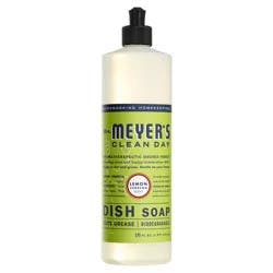 Mrs. Meyer's Clean Day Liquid Dish Soap, Lemon Verbena Scent, 16 Ounce Bottle
