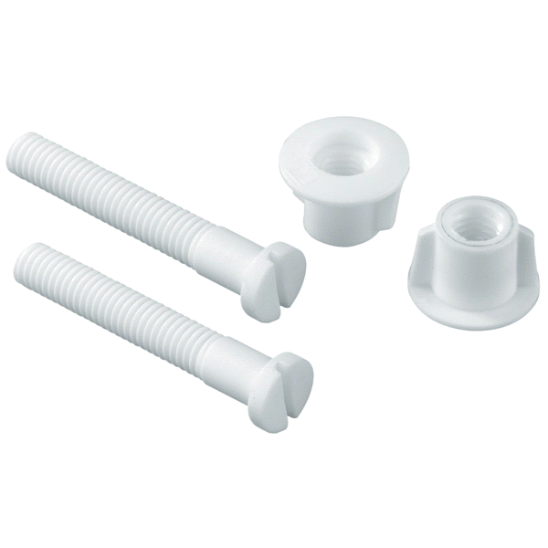 slide 1 of 1, PlumbCraft Toilet Seat Bolt Set, 4 ct