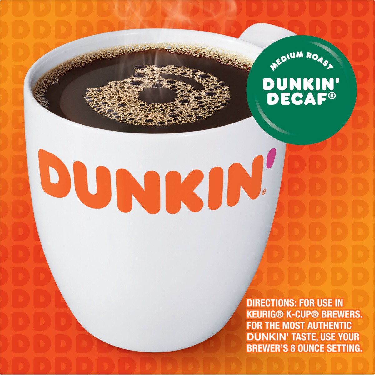 slide 6 of 9, Dunkin' Decaf K-Cup Single-Serve Pods, 10 ct